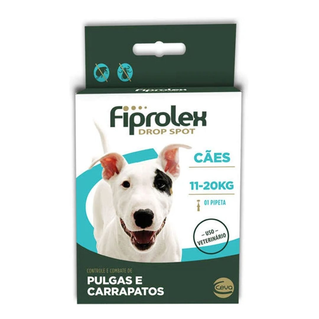 Antipulgas-e-Carrapatos-Fiprolex-Drop-Spot-para-Cachorros-11-kg-a-20-Kg-134-mL-–-1-Pipeta