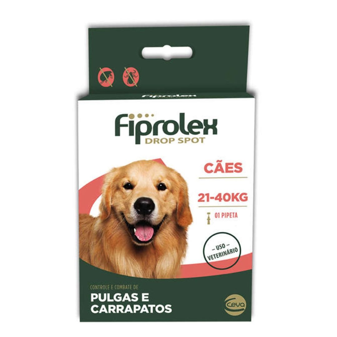 Antipulgas-e-Carrapatos-Fiprolex-Drop-Spot-para-Cachorros-21-kg-a-40-Kg-268-mL-–-1-Pipeta