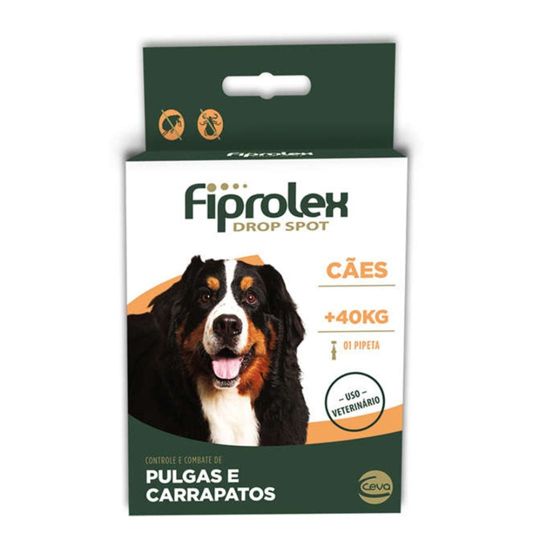 Antipulgas-e-Carrapatos-Fiprolex-Drop-Spot-para-Cachorros-Acima-de-40-Kg-402-mL-–-1-Pipeta