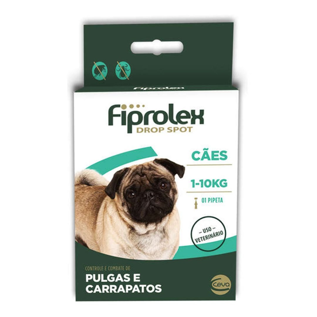 Antipulgas-e-Carrapatos-Fiprolex-Drop-Spot-para-Cachorros-ate-10-Kg-067-mL-1-Pipeta