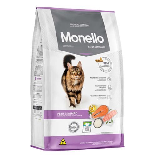 Racao-Monello-Premium-Especial-Gato-Castrado-Peru-e-Salmao-101kg