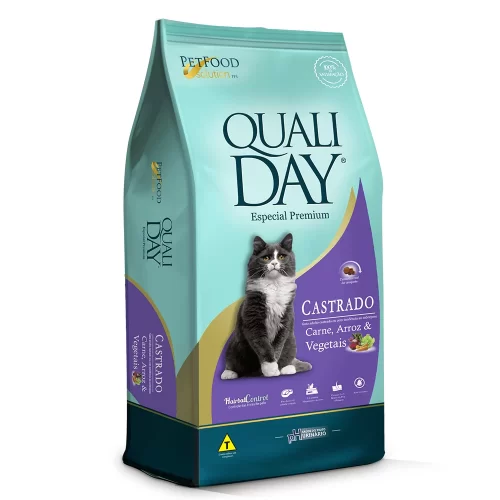Racao-QualiDay-Especial-Premium-Gato-Castrado-Carne-Arroz-e-Vegetais-101kg