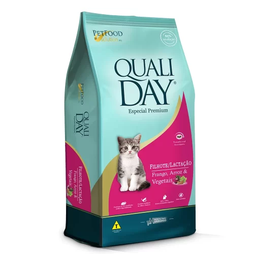 Racao-QualiDay-Especial-Premium-Gato-Filhote-e-Lactacao-Frango-Arroz-e-Vegetais-101kg