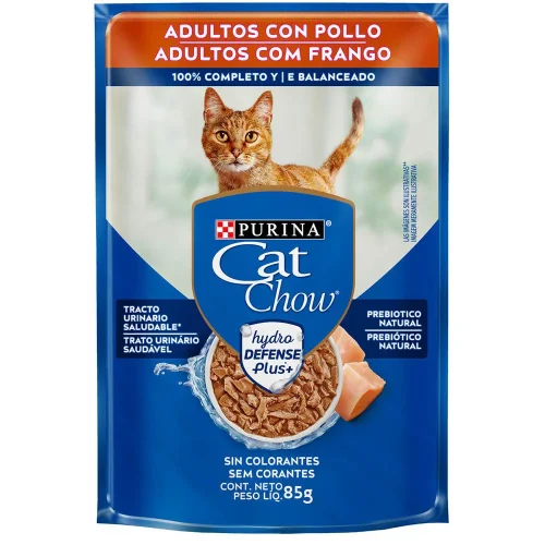 Ração Úmida Cat Chow Sachê para Gatos Sabor Frango 85g